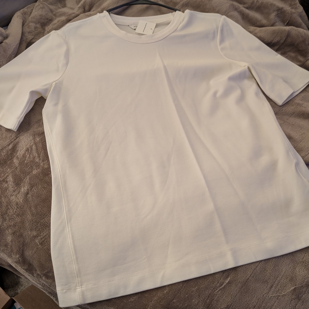 Club Monaco White Short Sleeve Tee